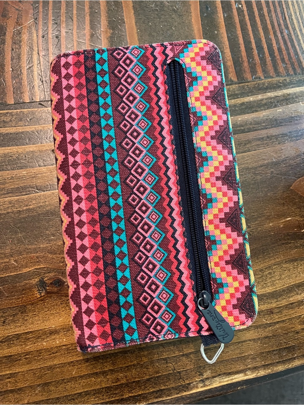 Colorful Aztec Print Zip Wallet - Picture 3 of 7
